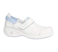 Oxypas Move Up Salma Slip-resistant, Antistatic Nursing Shoes, White/Blue (Light Blue), 4 UK (37 EU)