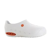 Oxypas 'OXYSAFE' Lightweight, Washable, Anti-Slip, Anti-Static, EVA Professional Shoes - with Composite Safety Toecap and Shock Absorption (37/38, White)