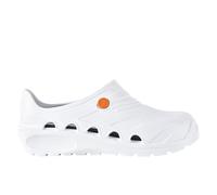 Oxypas 'OXYVA' Lightweight, Washable, Anti-slip EVA Nursing Shoes - with Shock Absorption and Postural Support (UK 7 EU 41, White)