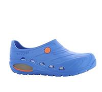 Oxypas 'OXYVA' Lightweight, Washable, Anti-slip EVA Nursing Shoes - with Shock Absorption and Postural Support (UK 7 EU 41, Electric Blue)