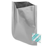OxySorb Dry-Packs MB10x14-300CC-10PK 1-Gallon, 10"x14" Mylar Bags and 300cc Oxygen Absorbers, 10 Pack - for Food Shipping & Storage, Silver