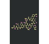 Oxytocin Molecule Science Teacher Chemistry Teacher: Lined Journal & Diary for Writing & Notes with 6x9 inches, 120 Pages. Gift Present for Girls and Women, Memo Diary Subject Notebooks Planner.