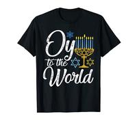 Oy to the World Hanukkah Funny Jewish gift for men women T-Shirt