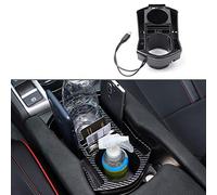 OYADM 10th Gen Civic ABS Carbon Fiber Style Armrest Storage Box for Central Console Glove Holder Organizer Tray Car Cup Holder For Honda Civic 2016-2020