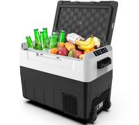 Oyajia 55L Car Refrigerator 12V Portable Car Fridge Freezer Refrigerators with APP 12V/24V DC 100~240 Volt AC Electric Cooler Box for Camping RV Road Trip Picnic Truck Camper -20℃-20℃