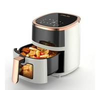 Oyajia 5L Air Fryer with Visual Window, 8-In-1 Cooking Presets, Smart Touch Screen, Timer Function, Dishwasher-Safe, Healthy Oil Free & Low Fat Cooking.