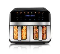 OYAJIA Chamber Air Fryer，independentTemperature Control for Two BasketsDigitalTouch Screen， ChickenSteak， Vegetables， Family Kitchen Gadget