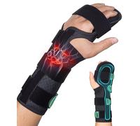 Oyakin Resting Hand Splint for Stroke Recovery & Carpal Tunnel - Night Immobilizer with Removable Splints for Pain Relief, Finger Contractures, Arthritis, Tendonitis - Adjustable Wrist Support Brace