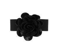 Oyccen Women's Decorative Belt Elastic Wide Waistband Flower Stretchy Cinch Belt for Dresses