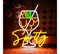 OYCGZV Cocktails Neon Light Sign - Drink Neon Sign for Wall Decor Italian Aperitif Neon Wall Light USB Dimmable Led Sign for Beer Bar Home Pub Club Store Business Shop Man Cave Party