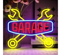 OYCGZV Garage Neon Light Sign - Check Engine Neon Sign for Wall Decor Carport Neon Wall Light USB Led Sign for Workshop Man Cave Auto Room Garage Repair Shop - Gift for Dad Husband Friends