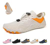 OYCXXCX Glyde Haven Barefoot Shoes, Glydefootwear Strength & Grip Barefoot Shoes, All Day Comfort Glyde Haven Shoe for Men (Orange,8)