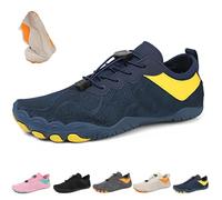 OYCXXCX Glyde Haven Barefoot Shoes, Glydefootwear Strength & Grip Barefoot Shoes, All Day Comfort Glyde Haven Shoe for Men (Blue,4)