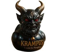 OYCXXCX Krampus Duck Collectible, Christmas Krampus Duck Figure, Dark Satanic Duck Figurine, Gag Gift For Fans Of Dark Humor, Unique Gothic Gifts & Collectibles, For Desktop Home Halloween Decor