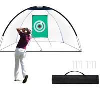 OYE Golf Impact Net with Swing Training Targets and Carry Bag 320 x 180 x 195 cm Golf Net, Cage Practice Net with Target