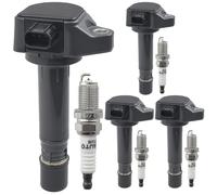 OYEAUTO Iridium Spark Plug Ignition Coil Pack Set of 4 Compatible with Honda Civic 2006 2007 2008 2009 2010 2011 1.8L