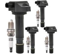 OYEAUTO Iridium Spark Plug Ignition Coil Pack Set of 4 Compatible with Honda Civic 2006 2007 2008 2009 2010 2011 1.8L