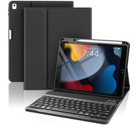 OYEEICE Anti-Falloff Keycap Keyboard Case for iPad 9th/ 8th/ 7th Generation 10.2 Inch, Enlarged Keycap Keyboard for iPad Pro 10.5 /iPad Air 3rd Gen (Black, Classic Style No Backlit)