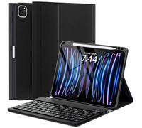 OYEEICE for iPad Air 11 Inch Case with Keyboard M3/M2 (2025/2024)- Detachable Folio Cover with Pencil Holder for iPad Air 11'' 6th & Air 5th 2022 & Air 4th 2020 & iPad Pro 11 4th/3rd/2nd/1st- Black