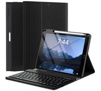 OYEEICE Keyboard Case for iPad 9.7 inch 6th 2018, 5th Gen 2017 - Wireless Detachable Keyboard, Smart Folio Cover with Pencil Holder for iPad 6th/5th Gen & iPad Air 2nd - Black