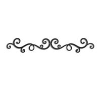 OYEFLY Metal Scroll Wall Art Decor,Rustic Iron Wall Medallion (style 2)