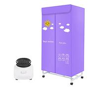 OYhmc 1000W Home Electric Clothes Dryer Large Capacity 15Kg 2-Layers Steel Energy-Efficient Indoor Warm Air Drying Wardrobe