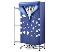 OYhmc Electric Clothes Dryer, 2-Tier Clothes Airer 1000W Portable Large Powerful Laundry Drying Rack Quick Heater Dry Indoor with 4 Wheers