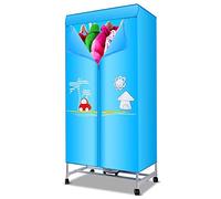 OYhmc Electric Clothes Dryer 900W Large Capacity 15kg 25 Items Energy-Efficient Indoor Wet Laundry Warm Air Heated Drying Rack Wardrobe