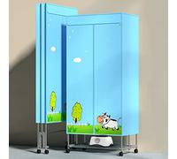 OYhmc Electric Clothes Dryer Foldable 1500W Large Capacity 15kg 25 Items Energy-Efficient Indoor Wet Laundry Warm Air Drying Wardrobe