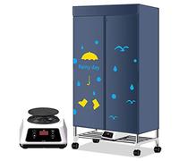 OYhmc Electric Clothes Dryer, Portable Silent Electric Warm Air Dryer Clothes, Drying Rack Machine with Timing, Household Clothes Dryer Electric Indoor,Home Clothes Drying & Sterilizing