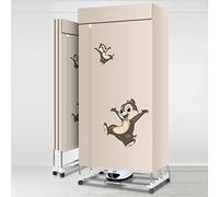 OYhmc Foldable Electric Clothes Dryer with Remote Control, Warm Air Drying Wardrobe Electric Clothes Drying Rack Double Layer for Apartments Home - 2300W