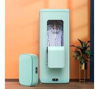 OYhmc Home Electric Clothes Dryer with Wheers, Foldable 1000W Large Capacity 10kg Aluminum Alloy Indoor Wet Laundry Warm Air Drying Wardrobe