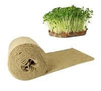 oyhqes 1 Roll 10" x 20ft Microgreen Growing Mat, Jute Fiber Grow Mats, Organic Hydroponic Pads, Microgreens Growing Kit for Germination Trays, Wheatgrass Sprouts Microgreen, Seed Starter