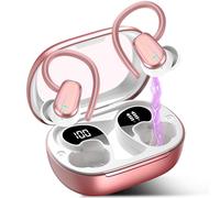 OYIB AI Language Translation Earbuds Real Time with Video and Audio Calls, 50H Bluetooth 5.4 Translator Earbuds with 7 Trans Modes/164 Language, 3-in-1 Translation Device fit Travel/Business,Rose Gold