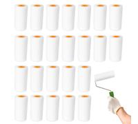 Oyiclyea Small Foam Paint Rollers 4 Inch 24 Pack Mini Gloss Roller Covers,Super Absorbent Foam Paint Roller,Mini Rollers for Painting,Suitable for All Surfaces,for Painting Walls and Cabinets