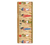 Oyihfvs Ancient Egyptian Egypt Pattern Non Slip Rubber Yoga Mat, 1mm Thick Fitness Safe Exercise Mat with Bag, Durable Folding Workout Mat for Pilates and Floor Exercises