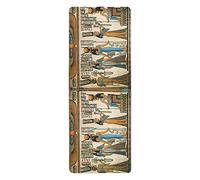 Oyihfvs Ancient Egyptian Egypt Pattern Non Slip Rubber Yoga Mat, 1mm Thick Fitness Safe Exercise Mat with Bag, Durable Folding Workout Mat for Pilates and Floor Exercises