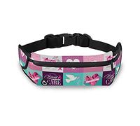 Oyihfvs Breast Cancer Awareness Pink Ribbons Adjustable Running Belt, Fanny Pack Waist Pack, Runners Bag, Sports Hiking Fitness Exercise Gym Pouch for Women Men Accessories