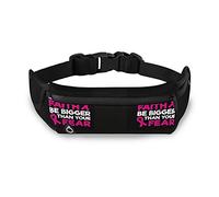 Oyihfvs Breast Cancer Awareness Pink Ribbons Adjustable Running Belt, Fanny Pack Waist Pack, Runners Bag, Sports Hiking Fitness Exercise Gym Pouch for Women Men Accessories