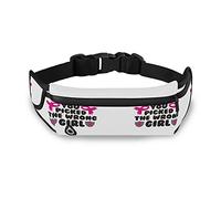 Oyihfvs Breast Cancer Awareness Pink Ribbons Adjustable Running Belt, Fanny Pack Waist Pack, Runners Bag, Sports Hiking Fitness Exercise Gym Pouch for Women Men Accessories