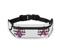 Oyihfvs Breast Cancer Awareness Pink Ribbons Adjustable Running Belt, Fanny Pack Waist Pack, Runners Bag, Sports Hiking Fitness Exercise Gym Pouch for Women Men Accessories