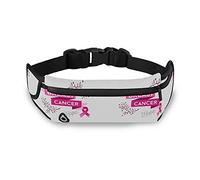 Oyihfvs Breast Cancer Awareness Pink Ribbons Adjustable Running Belt, Fanny Pack Waist Pack, Runners Bag, Sports Hiking Fitness Exercise Gym Pouch for Women Men Accessories