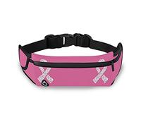 Oyihfvs Breast Cancer Awareness Pink Ribbons Adjustable Running Belt, Fanny Pack Waist Pack, Runners Bag, Sports Hiking Fitness Exercise Gym Pouch for Women Men Accessories