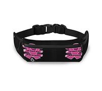 Oyihfvs Breast Cancer Awareness Pink Ribbons Adjustable Running Belt, Fanny Pack Waist Pack, Runners Bag, Sports Hiking Fitness Exercise Gym Pouch for Women Men Accessories