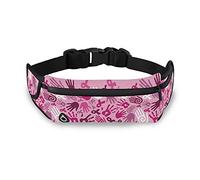 Oyihfvs Breast Cancer Awareness Pink Ribbons Adjustable Running Belt, Fanny Pack Waist Pack, Runners Bag, Sports Hiking Fitness Exercise Gym Pouch for Women Men Accessories
