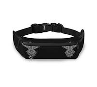 Oyihfvs Owl with Tribal Dream Cather Black White Adjustable Running Belt, Fanny Pack Waist Pack, Runners Bag, Sports Hiking Fitness Exercise Gym Pouch for Women Men Accessories