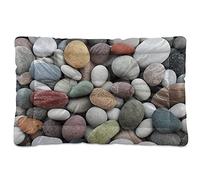 Oyihfvs Pebbles Texture Dog Cat Bed Mat Soft Crate Pad Mattress Cushion for Small Medium Pets, Anti Slip Sleeping Kennel Mat Washable & Dry 36x24 inch