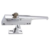 OYIHGLQYQ Industrial Zinc Alloy Cold Room Handle Latch with Lock Cylinder, Walk in Cold Storage Door Handle for Freezer, Oven, 1 Piece