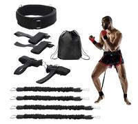 OYINDIZ Boxing Resistance Bands, Leg Strength and Agility Speed Trainer Exercise Full Body Fitness Workout Power Punch Pro for MMA, Karate Combat Volleyball Basketball Football Training Equipment