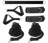 OYINDIZ Resistance Speed Training Set, 8pcs Exercise Explosive Force Bounce Physical Equipment Double Rope Improve Agility Power Strength for Jumping Basketball Tennis Football Volleyball